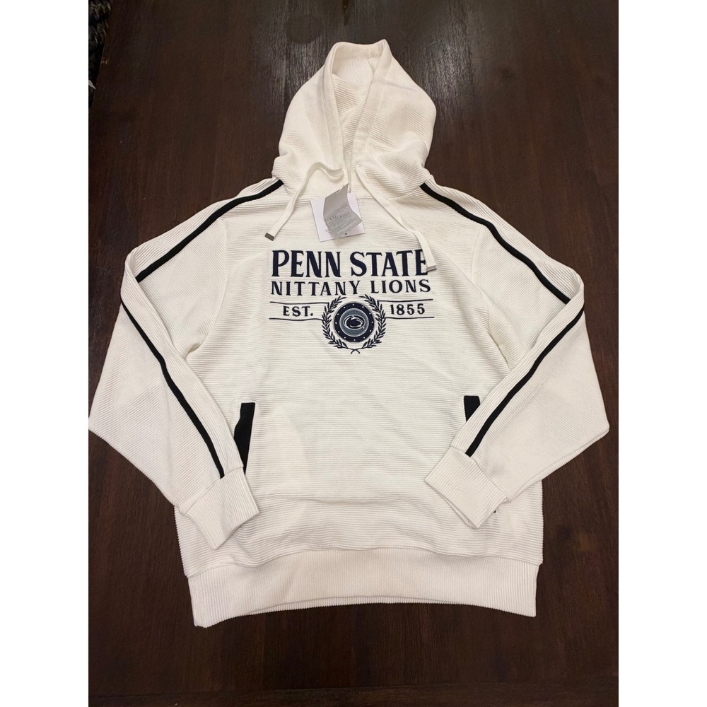Gameday Couture Penn State Nittany Lions Ribbed Hoodie Shorts Set White Medium - Picture 2 of 7